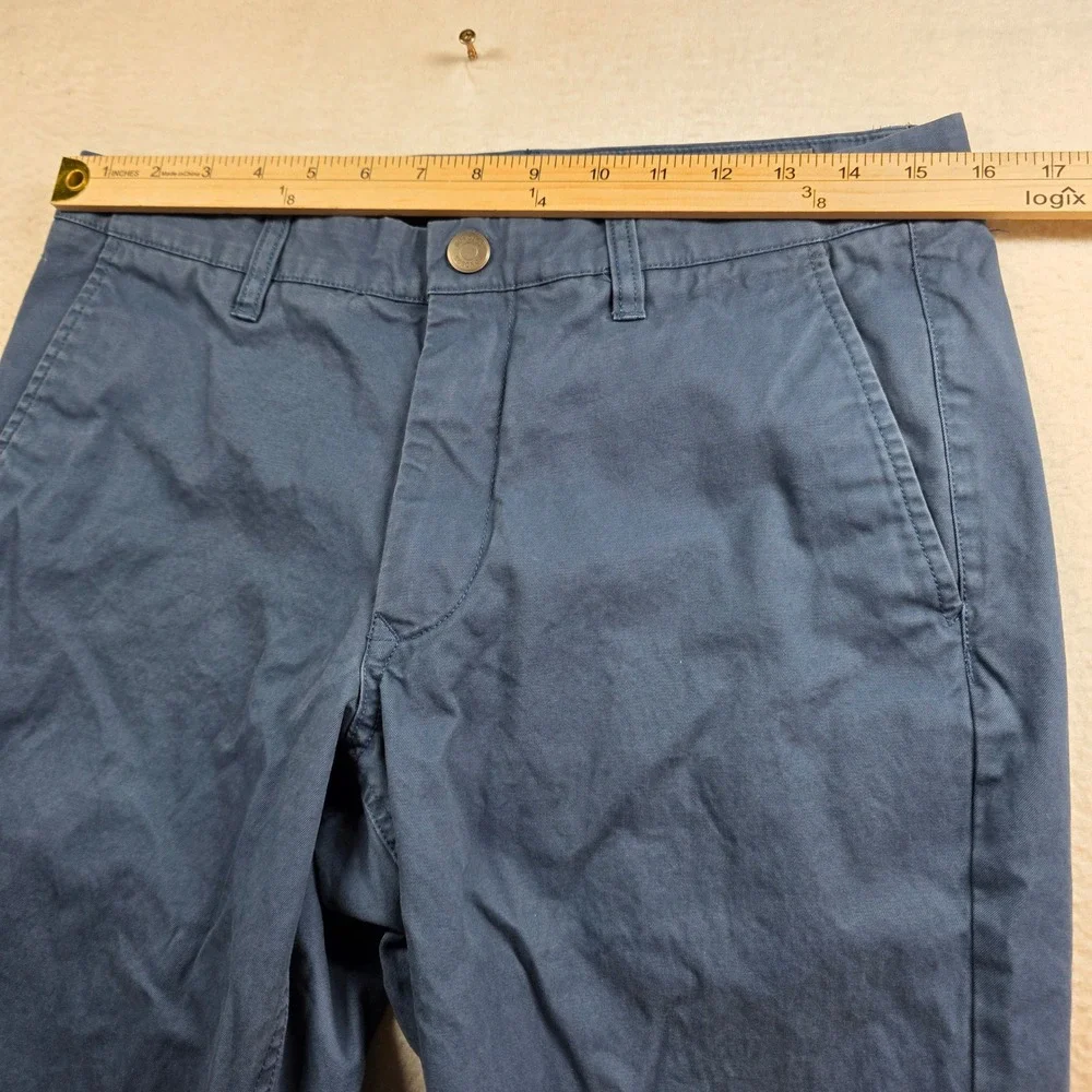 Bonobos Chino Pants‎ Mens 31(32 actual)x30 Blue Straight Leg Cotton 11598-BLK31